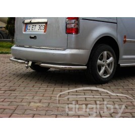 Защита заднего бампера MARS углы для Volkswagen Caddy 2010-...